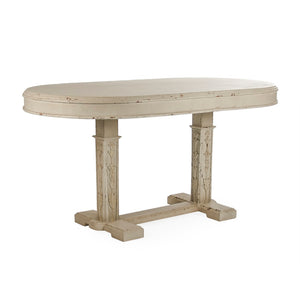 Zentique Rennes Table - Rustic Charm Meets Modern Elegance In Distressed Taupe For Your Dining Experience Distressed Taupe Birch,Poplar Li-s10-30-07