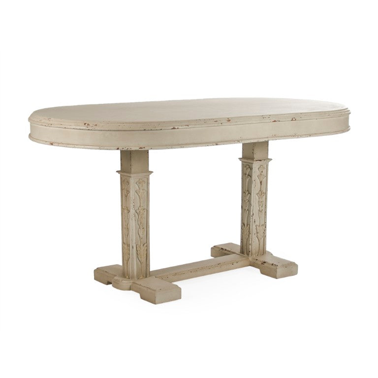 Zentique Rennes Solid Birch & Poplar Table — Scandinavian Minimalist Dining or Workspace, Durable, 63" Wide LI-S10-30-07
