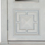 Nathaniel Cabinet Palladian Blue Exterior, Patterned Cream Interior LI-S13-12-109 Zentique