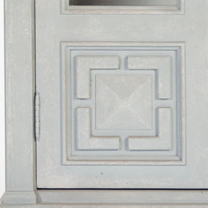 Zentique Nathaniel Tall Pine Cabinet — Solid Pine & Poplar Construction, Adjustable Shelves, Classic Warm Finish LI-S13-12-109