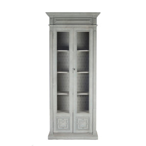 Zentique Nathaniel Tall Pine Cabinet — Solid Pine & Poplar Construction, Adjustable Shelves, Classic Warm Finish LI-S13-12-109