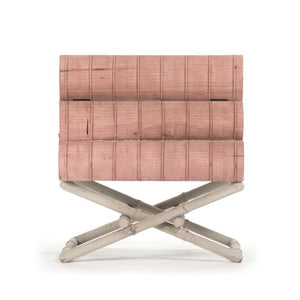 Zentique Lyle Side Table - Elegant Birch & Poplar Design With Gold Leaf Accents For Chic Living Spaces Off,White,Muted Red,Gold Leaf Birch,Poplar Li-s13-13-100