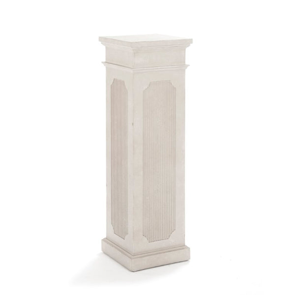 Zentique Stander Birch Pedestal Table for Sculptures Plants Collectibles — Slim 43.5" Tall Natural Finish Stable LI-S13-14-33