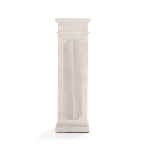 Zentique Stander Birch Pedestal Table for Sculptures Plants Collectibles — Slim 43.5" Tall Natural Finish Stable LI-S13-14-33
