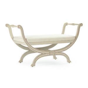 Zentique Beatrice Birch Linen Bench — 48" Mid-Century Modern Entryway Seating, Cushioned, Durable Finish (98 chars) LI-S13-18-96L