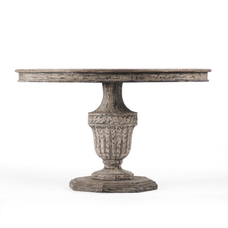 Zentique Kilo Solid Wood Table — Handcrafted Poplar Frame & Elm Top, Minimalist Scandinavian Design, Durable Finish LI-S13-25-91