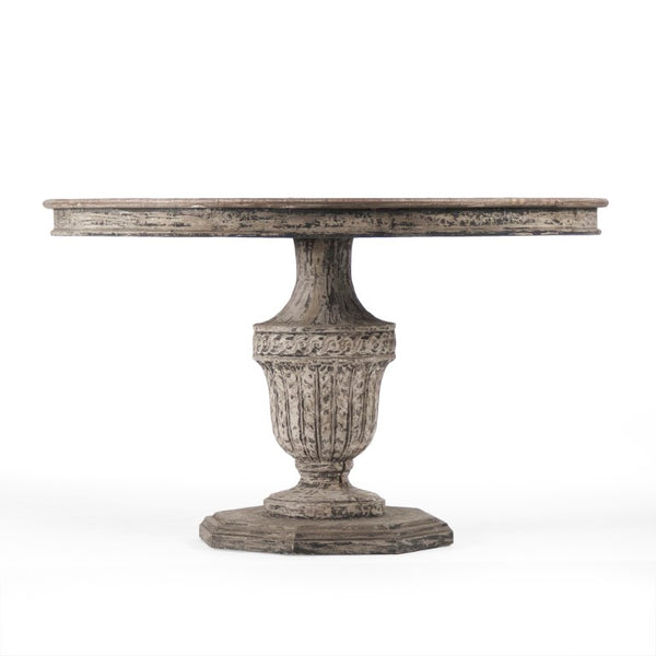 Zentique Kilo Solid Wood Table — Handcrafted Poplar Frame & Elm Top, Minimalist Scandinavian Design, Durable Finish LI-S13-25-91