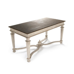 Zentique Tiffany Solid Birch Dining Table — 63"W Classic Rectangular Top, Smooth Finish & Sturdy Joinery LI-S13-26-94