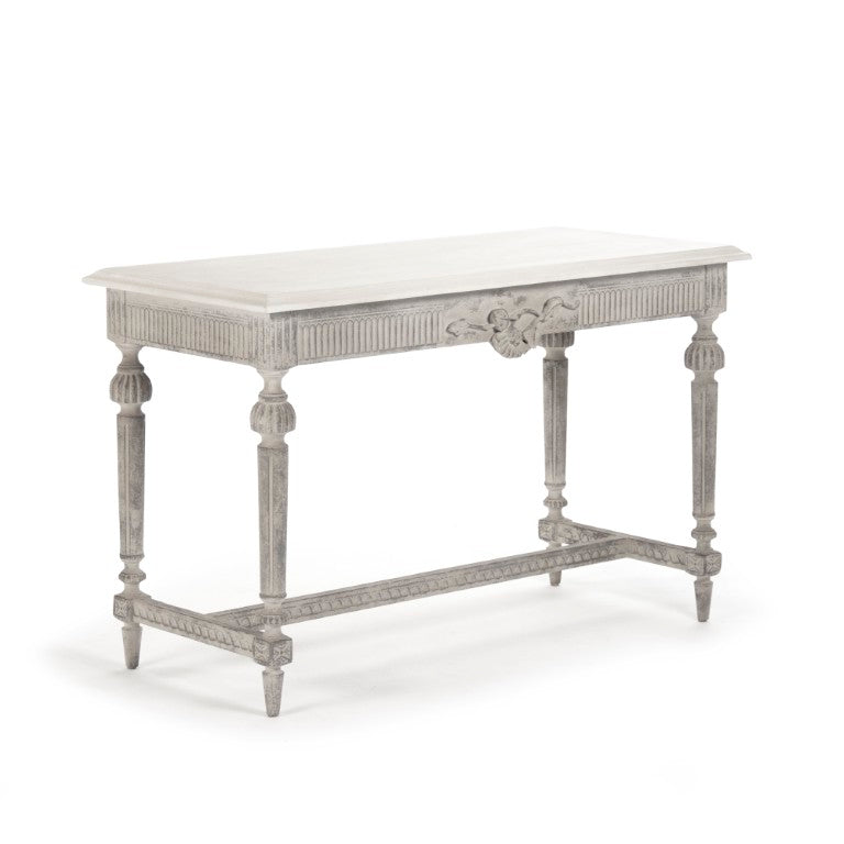 Zentique Moses Birch Console Table with Warm Hand-Applied Finish — Slim Profile, Durable Craftsmanship for Entryways LI-S13-30-18