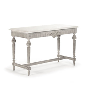Zentique Moses Birch Console Table with Warm Hand-Applied Finish — Slim Profile, Durable Craftsmanship for Entryways LI-S13-30-18