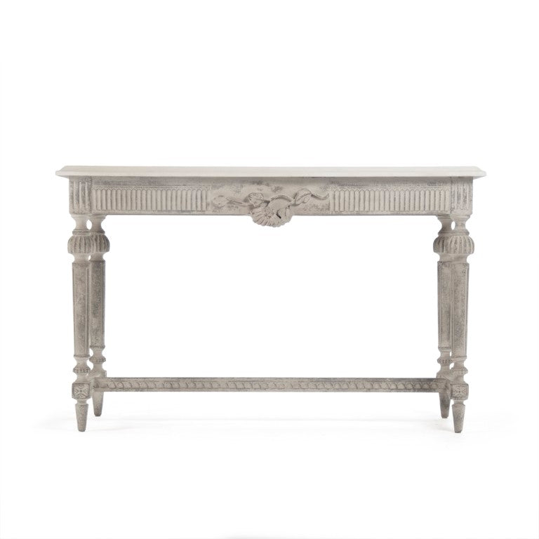 Zentique Moses Birch Console Table with Warm Hand-Applied Finish — Slim Profile, Durable Craftsmanship for Entryways LI-S13-30-18