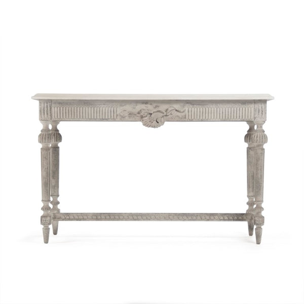Zentique Moses Birch Console Table with Warm Hand-Applied Finish — Slim Profile, Durable Craftsmanship for Entryways LI-S13-30-18