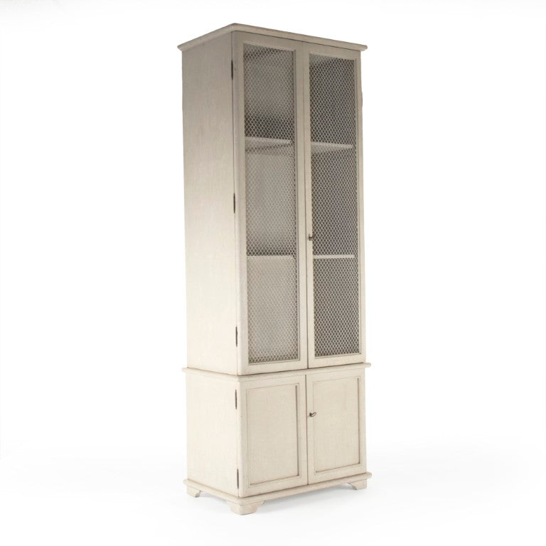 Zentique Chaline Tall Pine Cabinet with Slim Profile, Adjustable Shelves & Natural Finish for Entryway Storage LI-S14-12-125