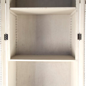 Zentique Chaline Tall Pine Cabinet with Slim Profile, Adjustable Shelves & Natural Finish for Entryway Storage LI-S14-12-125