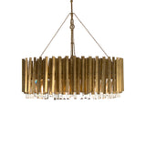 Crystal Tier Chandelier Gold Leaf LI-S16-05-279 Zentique