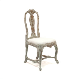 Provence Chair Distressed Grey Birch, White Linen LI-S9-22-20 Zentique