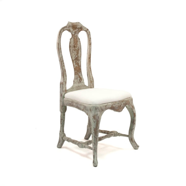 Zentique Provence Solid Birch Chair with Curved Back, Compact 20"x41" Accent Seat for Dining & Nooks LI-S9-22-20