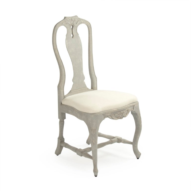 Zentique Kate Chair Cream Solid Birch Accent Chair — Compact 20.5"W x 41.5"H Minimalist Seating for Home, Dining, Office (Durable, Neutral Finish) LI-S9-22-21-C