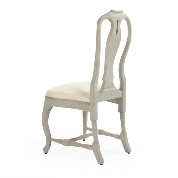 Zentique Kate Chair Cream Solid Birch Accent Chair — Compact 20.5"W x 41.5"H Minimalist Seating for Home, Dining, Office (Durable, Neutral Finish) LI-S9-22-21-C