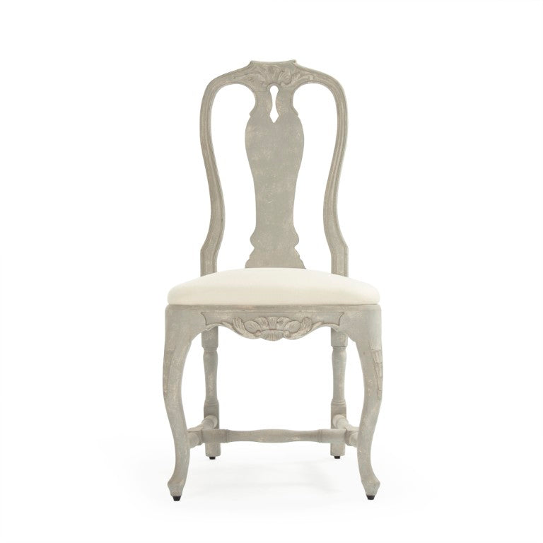 Zentique Kate Chair Cream Solid Birch Accent Chair — Compact 20.5"W x 41.5"H Minimalist Seating for Home, Dining, Office (Durable, Neutral Finish) LI-S9-22-21-C