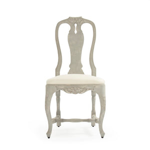 Zentique Kate Chair Cream Solid Birch Accent Chair — Compact 20.5"W x 41.5"H Minimalist Seating for Home, Dining, Office (Durable, Neutral Finish) LI-S9-22-21-C