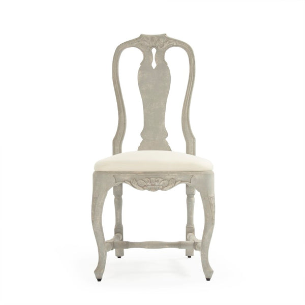 Zentique Kate Chair Cream Solid Birch Accent Chair — Compact 20.5"W x 41.5"H Minimalist Seating for Home, Dining, Office (Durable, Neutral Finish) LI-S9-22-21-C