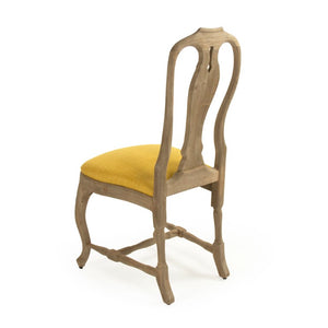 Zentique Kate Chair Solid Birch Yellow Ergonomic Dining & Accent Seat — Compact W20.5 H41.5 D20, Durable Finish LI-S9-22-21-Y