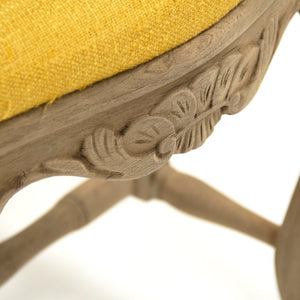 Zentique Kate Chair Solid Birch Yellow Ergonomic Dining & Accent Seat — Compact W20.5 H41.5 D20, Durable Finish LI-S9-22-21-Y