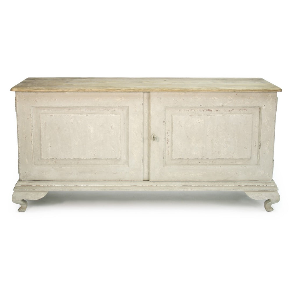 Hudson Buffet Natural Top, Distressed Taupe Base LI-S9-26-09 Zentique