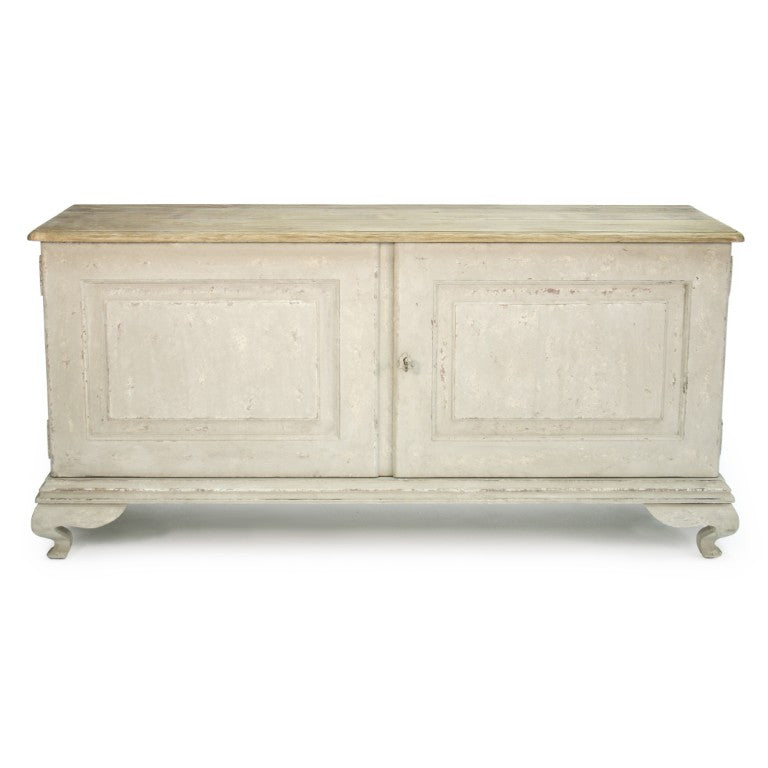 Zentique Hudson Solid Pine Buffet with Elm Accents — Timeless 63" Storage Cabinet, Warm Finish, Durable Craftsmanship LI-S9-26-09