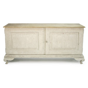 Zentique Hudson Solid Pine Buffet with Elm Accents — Timeless 63" Storage Cabinet, Warm Finish, Durable Craftsmanship LI-S9-26-09