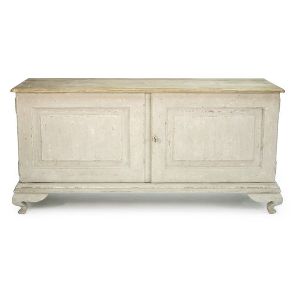 Zentique Hudson Solid Pine Buffet with Elm Accents — Timeless 63" Storage Cabinet, Warm Finish, Durable Craftsmanship LI-S9-26-09