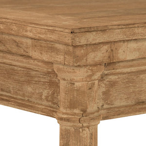 Zentique Luc Mid-Century Side Table in Warm Oak Finish — Compact Solid Oak Veneer Accent Table, 27.5"W LI-SH10-13-72