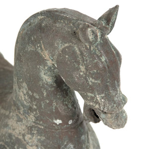 Zentique Bronze Horse Accent Sculpture – Realistic Stylized Equine Mantel Art, Warm Bronze Finish, 21" tall LI-SH10-19-70