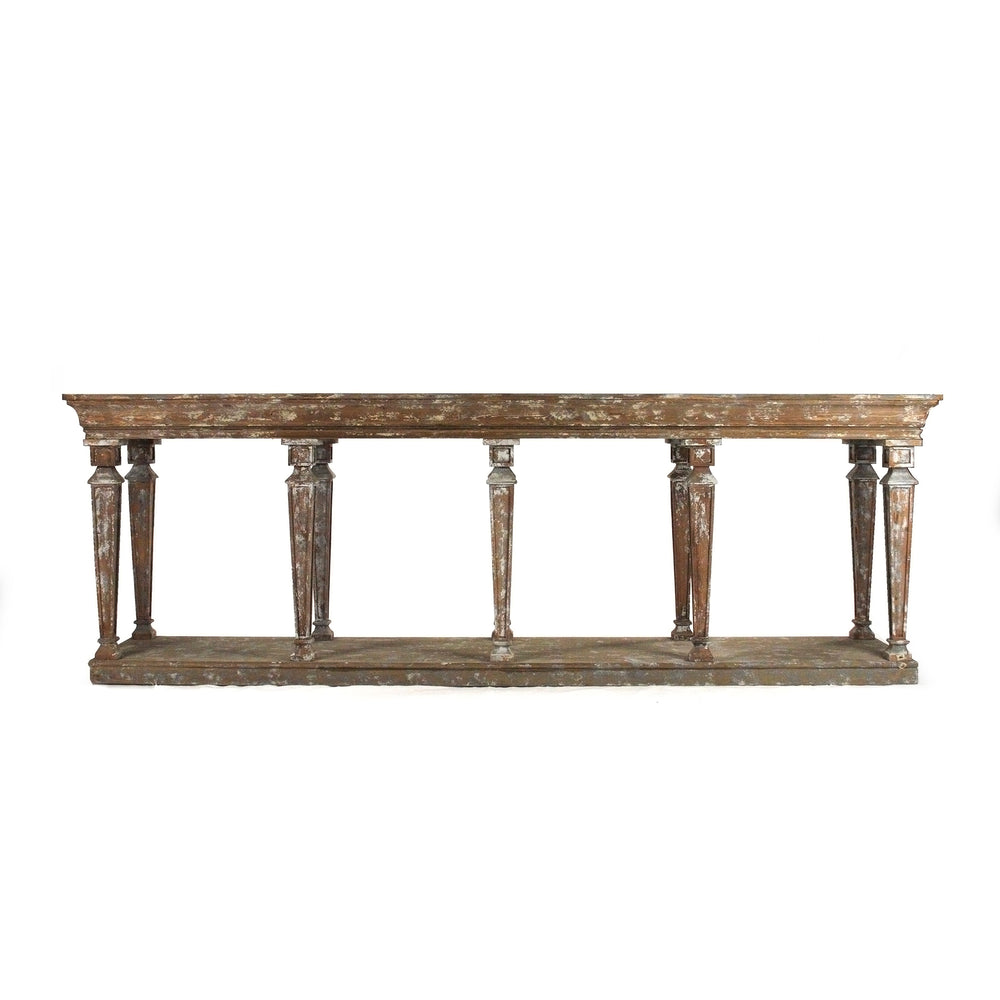 Colin Console Distressed Umber Brown LI-SH10-26-28 Zentique