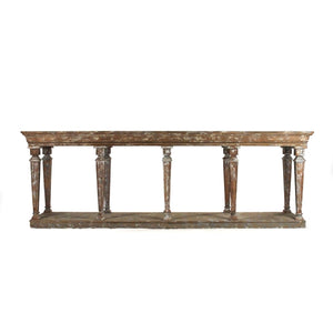 Colin Console Distressed Umber Brown LI-SH10-26-28 Zentique