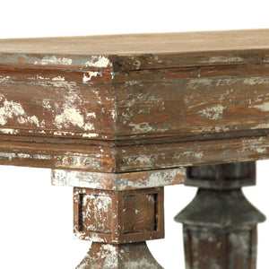 Colin Console Distressed Umber Brown LI-SH10-26-28 Zentique