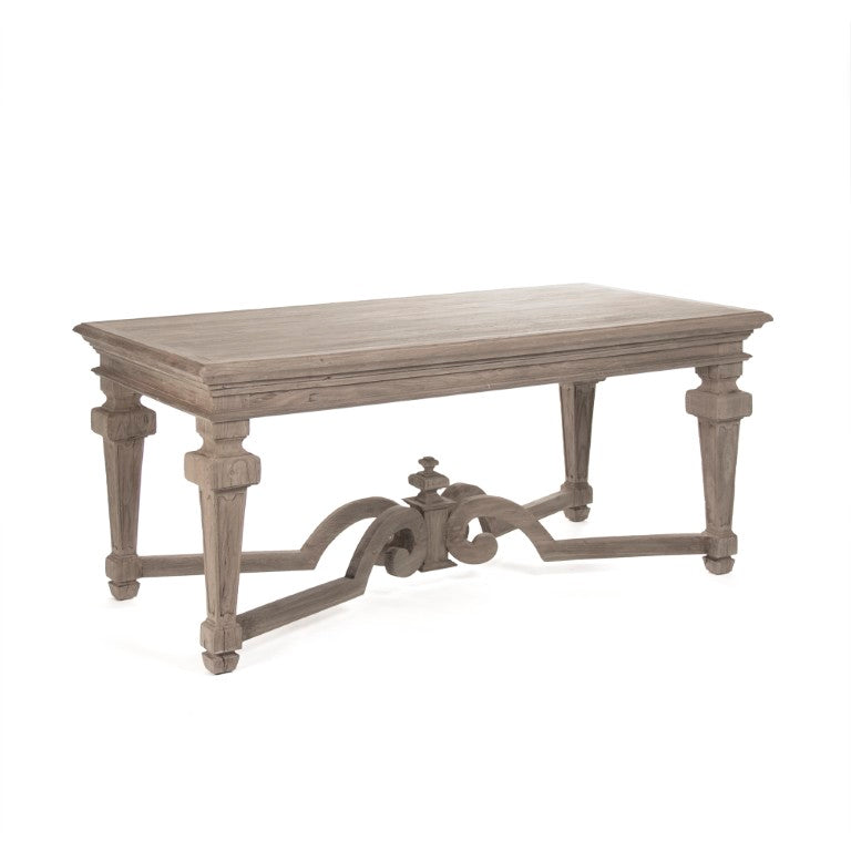 Zentique Grover Solid Wood Dining Table for 4-6 — Durable Classic Silhouette, Versatile Finish, Easy Care LI-SH10-26-44