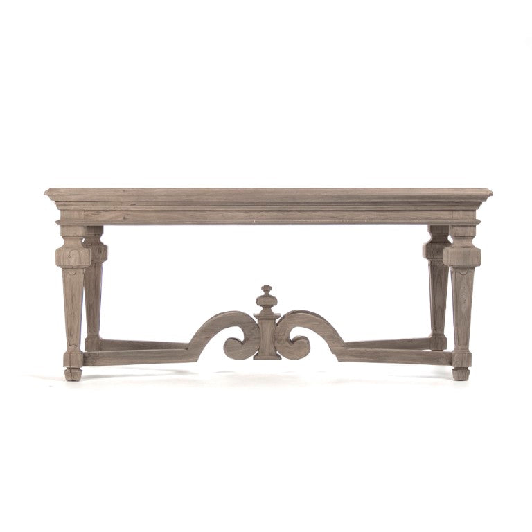 Zentique Grover Solid Wood Dining Table for 4-6 — Durable Classic Silhouette, Versatile Finish, Easy Care LI-SH10-26-44