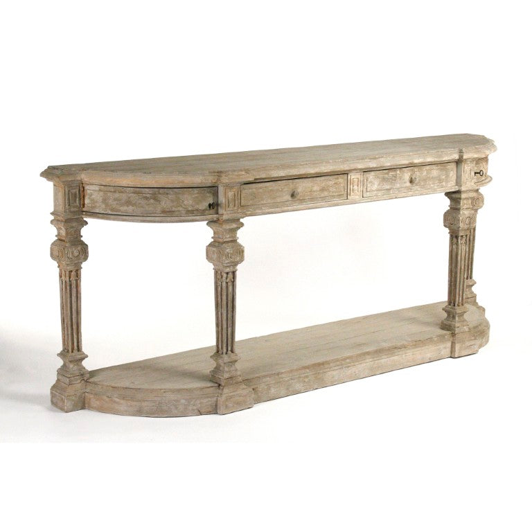 Zentique Rockford Elm Console Table with Tapered Legs, Warm Elm Finish, Spacious Shelf for Entryway Decor LI-SH10-26-47