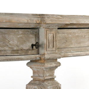 Zentique Rockford Elm Console Table with Tapered Legs, Warm Elm Finish, Spacious Shelf for Entryway Decor LI-SH10-26-47