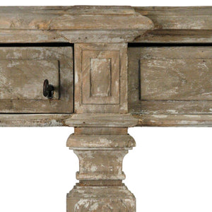 Zentique Rockford Elm Console Table with Tapered Legs, Warm Elm Finish, Spacious Shelf for Entryway Decor LI-SH10-26-47