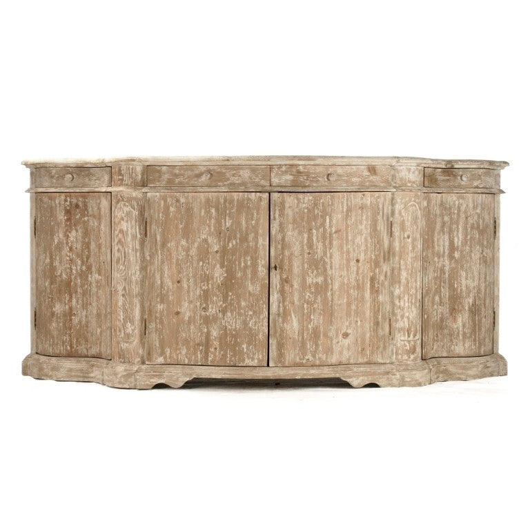 Zentique Marlon Solid Pine Chest with Poplar Accents — Spacious Drawers, Neutral Hand-Applied Finish, Durable Craftsmanship LI-SH10-26-50
