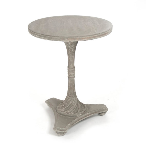 Zentique Merle Compact Side Table — Elm & Birch Veneer Accent, Minimal Scandinavian Design, Durable Everyday Use LI-SH11-13-86