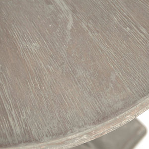 Zentique Merle Compact Side Table — Elm & Birch Veneer Accent, Minimal Scandinavian Design, Durable Everyday Use LI-SH11-13-86