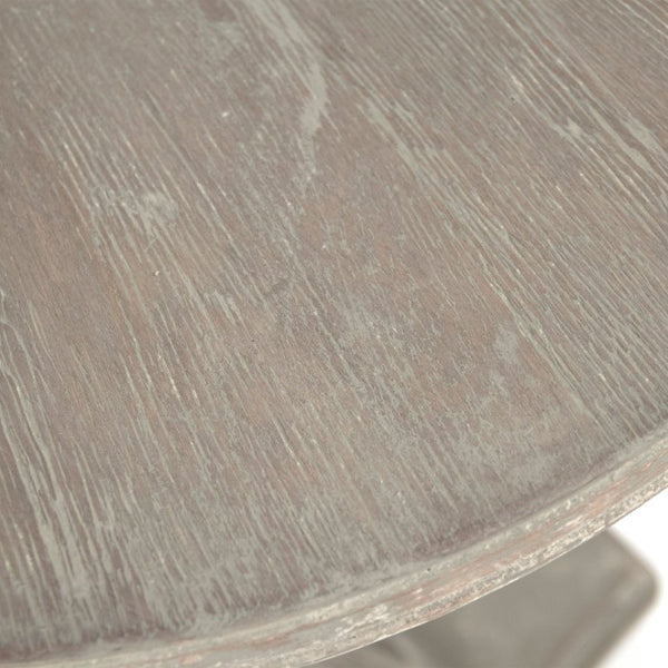 Zentique Merle Compact Side Table — Elm & Birch Veneer Accent, Minimal Scandinavian Design, Durable Everyday Use LI-SH11-13-86