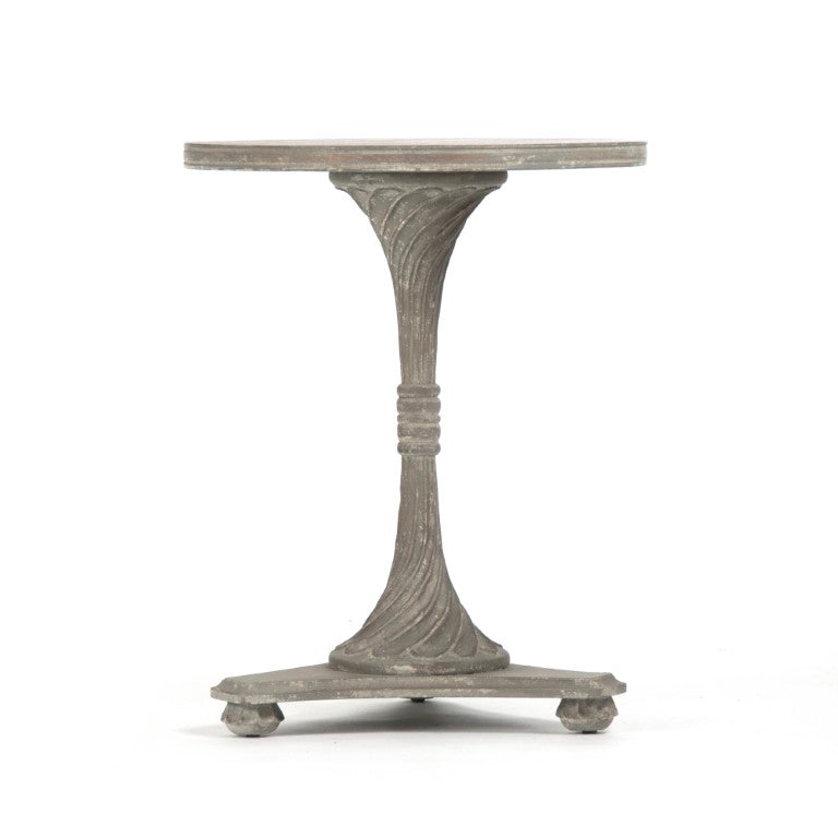 Zentique Merle Compact Side Table — Elm & Birch Veneer Accent, Minimal Scandinavian Design, Durable Everyday Use LI-SH11-13-86