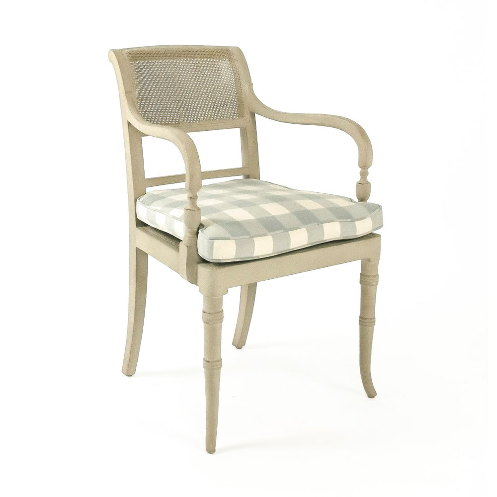 Gosia Arm Chair Light Grey Birch, Off-white and Grey Linen LI-SH11-22-47 Zentique