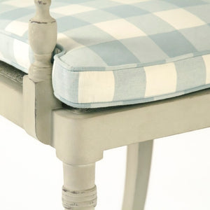 Zentique Gosia Arm Chair — Scandinavian Compact Linen Accent Chair with Beech & Birch Wood Legs, Cozy Support LI-SH11-22-47