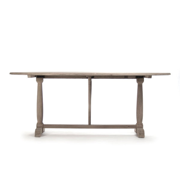 Zentique Arek Elm Dining Table W80 x H31.5 Modern Minimalist Tapered Edges Durable Plywood Construction, Warm Finish (96 chars) LI-SH11-25-71